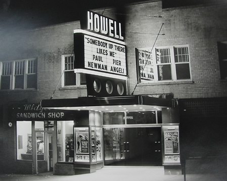 Howell Theatre - Old Marquee Shot (newer photo)